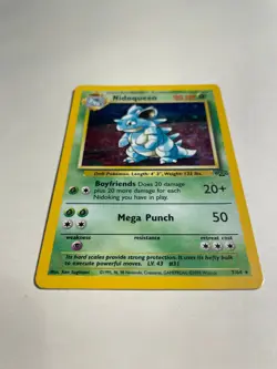 Pokemon Jungle - Nidoqueen 7/64 MP WoTC HOLO Card Fossil / Base Set / 1999 Rare - Image 2