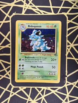 🔥 Nidoqueen 7/64 🔥 Original Holo Rare Jungle Set Pokemon Card WOTC TCG 1999 - Image 1