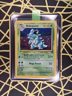 🔥 Nidoqueen 7/64 🔥 Original Holo Rare Jungle Set Pokemon Card WOTC TCG 1999 - Image 2