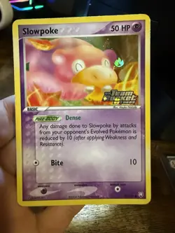 Pokemon Slowpoke 76/109 EX Team Rocket Returns Reverse Holo Stamped - Image 1