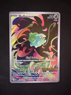 Pokemon Bulbasaur 133/132 Me01 Mega Evolution Illustration Rare Holo Stamped - Image 1