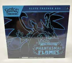 POKEMON Mega Evolution- Phantasmal Flames Elite Trainer Box, Sealed Box - Image 1