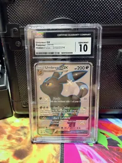 2019 Pokemon Hidden Fates Full Art Umbreon GX SV69/SV94 CGC 10 - Image 1