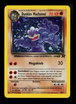 GERMAN Dark Machamp 10/82 Team Rocket 2000 WOTC Pokemon DUNKLES MACHOMEI - Image 1
