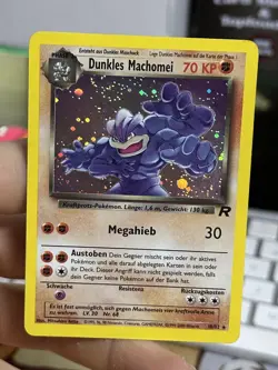 GERMAN Dark Machamp 10/82 Team Rocket 2000 WOTC Pokemon DUNKLES MACHOMEI - Image 4