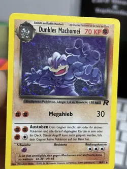 GERMAN Dark Machamp 10/82 Team Rocket 2000 WOTC Pokemon DUNKLES MACHOMEI - Image 5