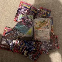 Pokemon Destined Rivals 36 packs of bulk cards, common, uncommon, hollow, and EX - Image 1