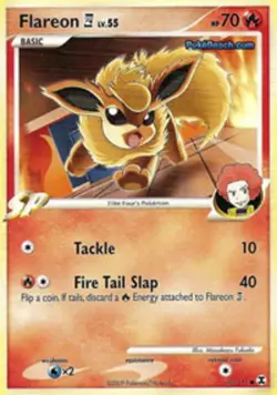 2x Moderately Played Flareon [4] - 60/111 - Common Pokemon Rising Rivals - Image 1
