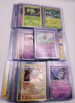 Pokemon TCG Mixed Card Collection | Lot Of 68 Cards In Top Loaders (Most NM) - Image 1
