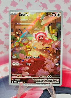 Stufful 154/132 Mega Evolutions MEG Illustration Rare Pokemon TCG NM - Image 1