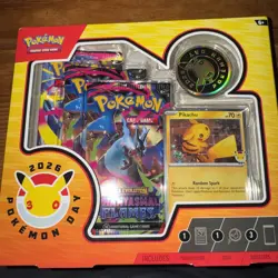 Pokemon Day 2026 Collection- Sealed- Pikachu Promo + Coin - Image 1