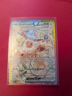 Eevee Ex 167/131 Prismatic Evolutions Special Illustration Rare Pokemon TCG - Image 1
