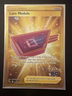 Pokemon Lure Module 088/078 Pokemon GO Secret Rare Gold Trainer NM - Image 2