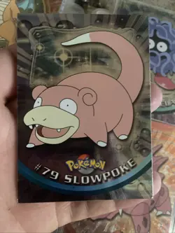Topps Pokemon TV Animation Series Blue Logo 1st Edition Mint holo #79 Slowpoke - Image 1