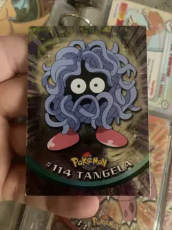 Topps Pokemon TV Animation Series Blue Logo #114 Tangela 1st Edition Mint holo - Image 1
