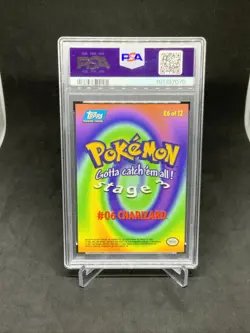 1999 Topps Pokemon Charizard #6 Movie Edition Psa 9 - Image 2