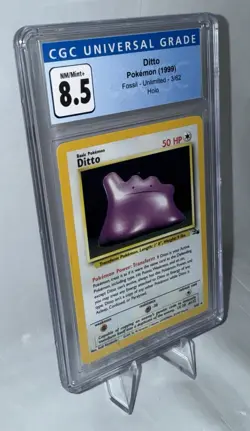 1999 Pokemon Fossil Ditto Holo #3/62 - CGC 8.5 NM/Mint+ - Image 3