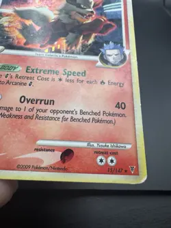 Pokemon TCG - ARCANINE G #15 - HOLO RARE - PLATINUM SUPREME VICTORS 2009 - DMG - Image 3