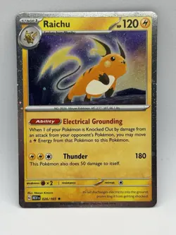 Raichu 026/165 Cosmos Holo - Sam's Club Exclusive Promo - Pokemon TCG: 151 - NM - Image 1