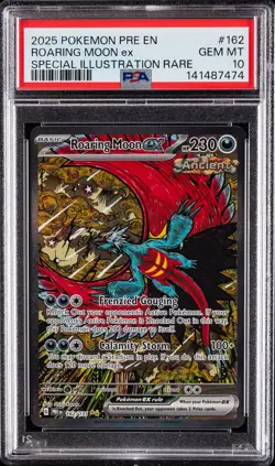 2025 POKEMON PRE EN-PRISMATIC EVOLUTIONS #162 ROARING MOON EX PSA 10 - Image 1