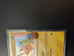 Pikachu 018/091 Pokemon Trick or Trade BOOster 2024 - (Cosmos Holo) NM - Image 2