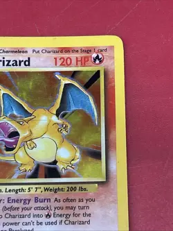 Pokemon TCG Base Set Charizard 4/102 Holo - Image 3