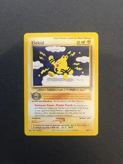 Elekid 22/111 Neo Genesis Unlimited Non Holo Rare WoTC Pokemon TradingCG 2000 LP - Image 1