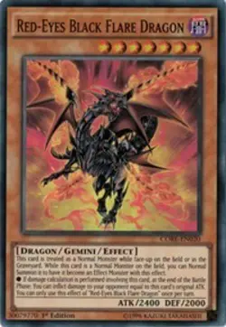 1x Red-Eyes Black Flare Dragon - 1st Edition NM Eng YuGiOh - Clash of Rebellions - Image 1