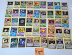 1st Edition Pokemon TCG Team Rocket Set of 45 Cards NM Charizard Blastoise RARE - Image 1