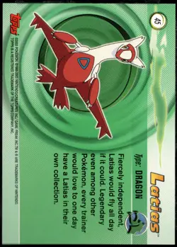 2003 topps Pokemon Advanced Non Holo Foil #45 Latias - Image 2