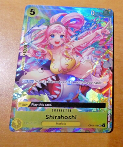 ONE PIECE ENGLISH CARD HOLO GAME FEST CARTE HOLO SHIRAHOSHI OP03-116 ALT EN NM - Image 1