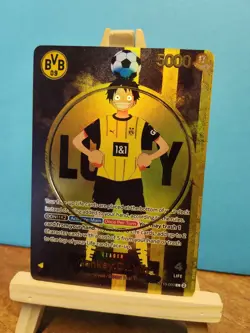 One Piece Monkey D. Luffy BVB Borussia Dortmund st13-003 Promo Card Fun Made - Image 4
