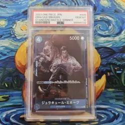Dracule Mihawk PSA 10 Graded Standard Battle Winner st03 Japanese One Piece Card - Image 1