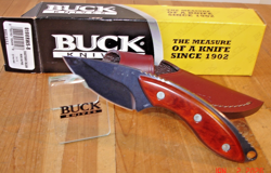 NIB FB BUCK KNIFE 196 RWS MINI ALPHA BOS CPM154 BLADE ROSEWOOD HANDLE SHEATH USA - Image 2