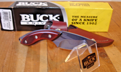 NIB FB BUCK KNIFE 196 RWS MINI ALPHA BOS CPM154 BLADE ROSEWOOD HANDLE SHEATH USA - Image 5