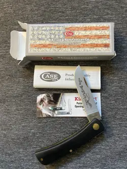 Case 00095 Synthetic Sod Buster Jr 4.4" Folding Knife - Jet Black - Image 1