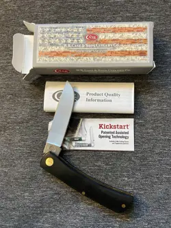 Case 00095 Synthetic Sod Buster Jr 4.4" Folding Knife - Jet Black - Image 4