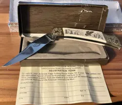 American Eagle Folding Pocket Knife Stainless Steel - Image 1