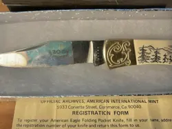 American Eagle Folding Pocket Knife Stainless Steel - Image 4