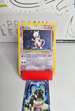 Pokemon TCG - Mewtwo 10/102 Base Set Holo Rare WOTC 1999 LP- - Image 1