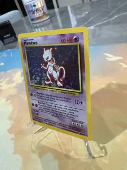 Pokemon TCG - Mewtwo 10/102 Base Set Holo Rare WOTC 1999 - Image 2