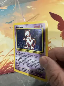Pokemon TCG - Mewtwo 10/102 Base Set Holo Rare WOTC 1999 - Image 5