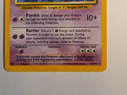 Pokemon TCG - Mewtwo 10/102 Base Set Holo Rare WOTC 1999 - EXC/NM - Image 3