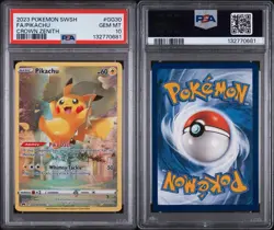2023 POKEMON SWORD & SHIELD CROWN ZENITH #GG30 FULL ART/PIKACHU PSA 10 - Image 3
