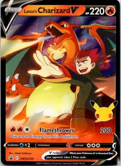 Lance's Charizard V Holofoil Promo SWSH: Sword & Shield Promo Cards SWSH133 NM - Image 1