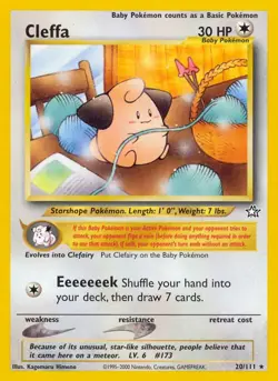 Cleffa - 20/111 - Pokemon Neo Genesis Unlimited Rare Card WOTC MP - Image 1