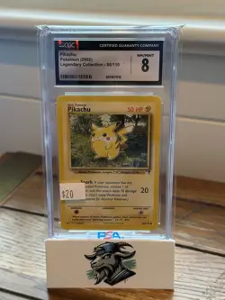 Pikachu Pokemon 2002 Legendary Collection 86/110 CGC 8 - Image 1