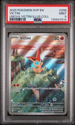 Pokemon TCG Victini Black Bolt White Flare Black Star Promo Card 208 - Image 1