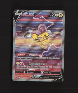 Raikou V GG41/GG70 Crown Zenith Full Art Ultra Rare Holo Pokemon Card NM - Image 1