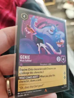 Genie Wish Fulfilled 53 / 204 Azurite Sea Regular Rare Disney Lorcana - Image 2